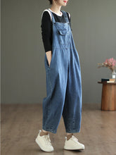 Artsy Korean Style Overalls Dungarees Vintage Denim Women Overalls Dungarees