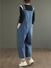 Artsy Korean Style Overalls Dungarees Vintage Denim Women Overalls Dungarees
