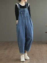 Artsy Korean Style Overalls Dungarees Vintage Denim Women Overalls Dungarees
