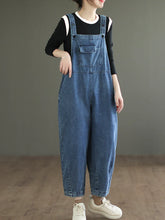 Artsy Korean Style Overalls Dungarees Vintage Denim Women Overalls Dungarees
