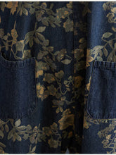 Floral Fields Jumpsuit Overall Dungaree  Denim Women Dungarees