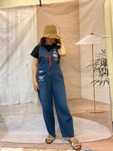 Stylish Spring Embroidered Flower Overalls Dungarees