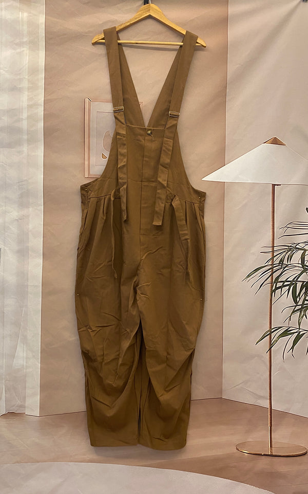 Asymmetrical Denim Overalls Dungarees