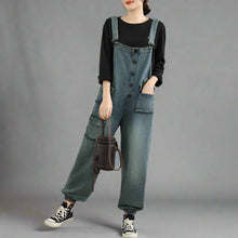 Retro Pocketed Denim Bib Dungaree