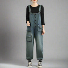 Retro Pocketed Denim Bib Dungaree