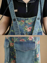 Floral Denim Jumpsuit Overall Dungaree
Floral Printed Denim Women Dungarees