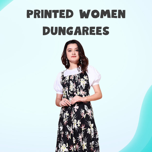 Printed Women Dungarees