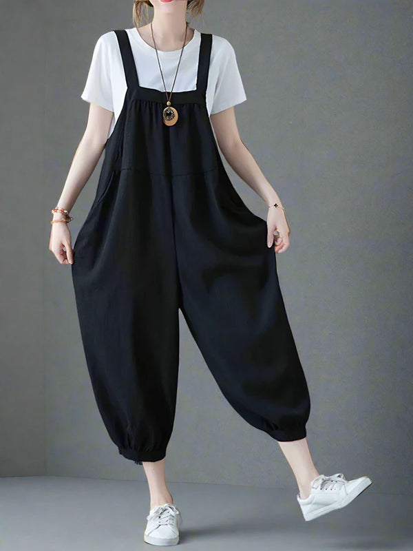 Bibs Loose Cotton Overalls Dungarees,Women Overalls Dungarees