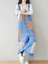 Contrasting Patchwork Overalls Dungarees
Denim Women Dungarees