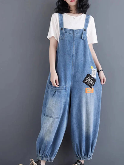 Vintage Women Overalls Dungarees