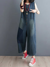 Temperament Oversize Overalls Dungarees Vintage Women Overalls Dungarees