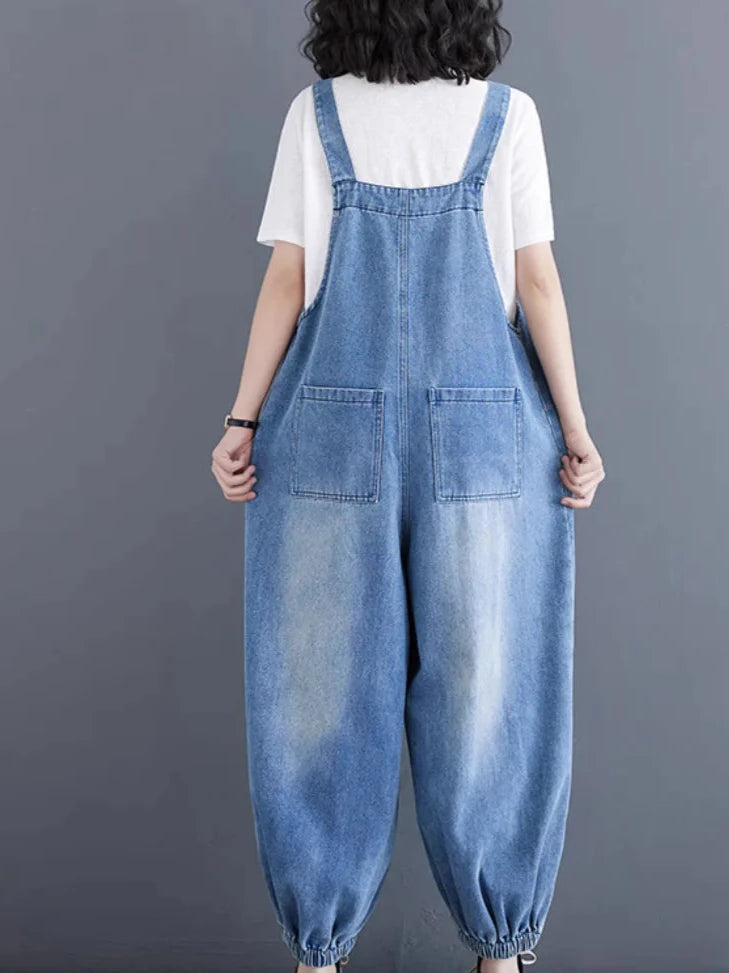 Vintage Women Overalls Dungarees