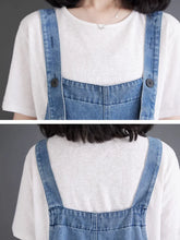 Embroidered Baggy Overalls Dungarees  Boho Denim Women Dungarees