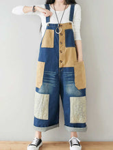 Contrasting Patchwork Overalls Dungarees
Denim Women Dungarees