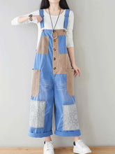 Contrasting Patchwork Overalls Dungarees
Denim Women Dungarees