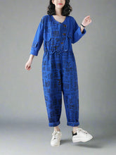 Alphabet Printed Overalls Dungarees
Printed Denim Women Dungarees