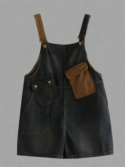 Vintage Women Overalls Dungarees