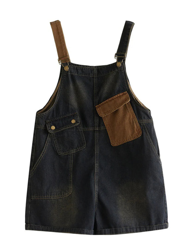 Trendy Casual Short Overalls Dungarees Women Short Dungarees