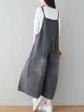 Loose Spaghetti Straps Overalls Dungarees Denim Women Dungarees