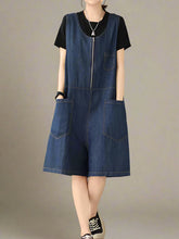 Casual Workwear Short Overalls  Dungarees Women Short Dungarees