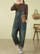 Stellar Lace Denim Overalls Dungarees Vintage Women Overalls Dungarees