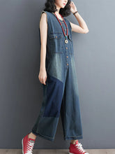 Temperament Oversize Overalls Dungarees Vintage Women Overalls Dungarees