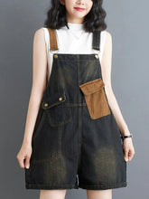 Trendy Casual Short Overalls Dungarees Women Short Dungarees