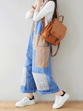 Contrasting Patchwork Overalls Dungarees
Denim Women Dungarees