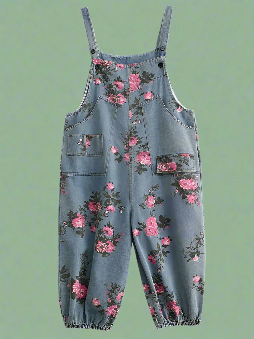 Floral Women Dungarees