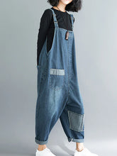 Literary Patch Overalls Dungarees Vintage Women Overalls Dungarees