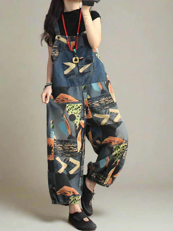 Abstract Print Overalls Dungarees
Printed Women Dungarees