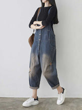 Vintage Ripped Denim Overalls Dungarees Denim Women Dungarees