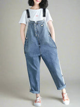 Casual Crotch Overalls Dungarees Vintage Women Denim Overalls Dungarees