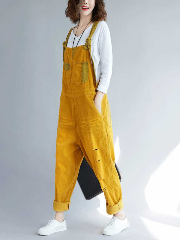 Corduroy Vintage Overalls Dungarees
Denim Women Dungarees