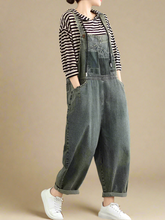 Artsy Hooded Overalls Dungarees
Denim Women Dungarees