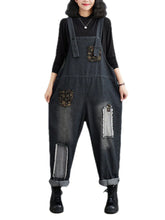 Embroidered Vintage Overalls Dungarees
Denim Women Dungarees