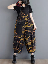 Stripped Patchwork Denim Overalls Dungarees
Printed Women Dungarees