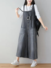 Loose Spaghetti Straps Overalls Dungarees Denim Women Dungarees