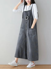 Loose Spaghetti Straps Overalls Dungarees Denim Women Dungarees