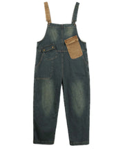 Stellar Lace Denim Overalls Dungarees Vintage Women Overalls Dungarees