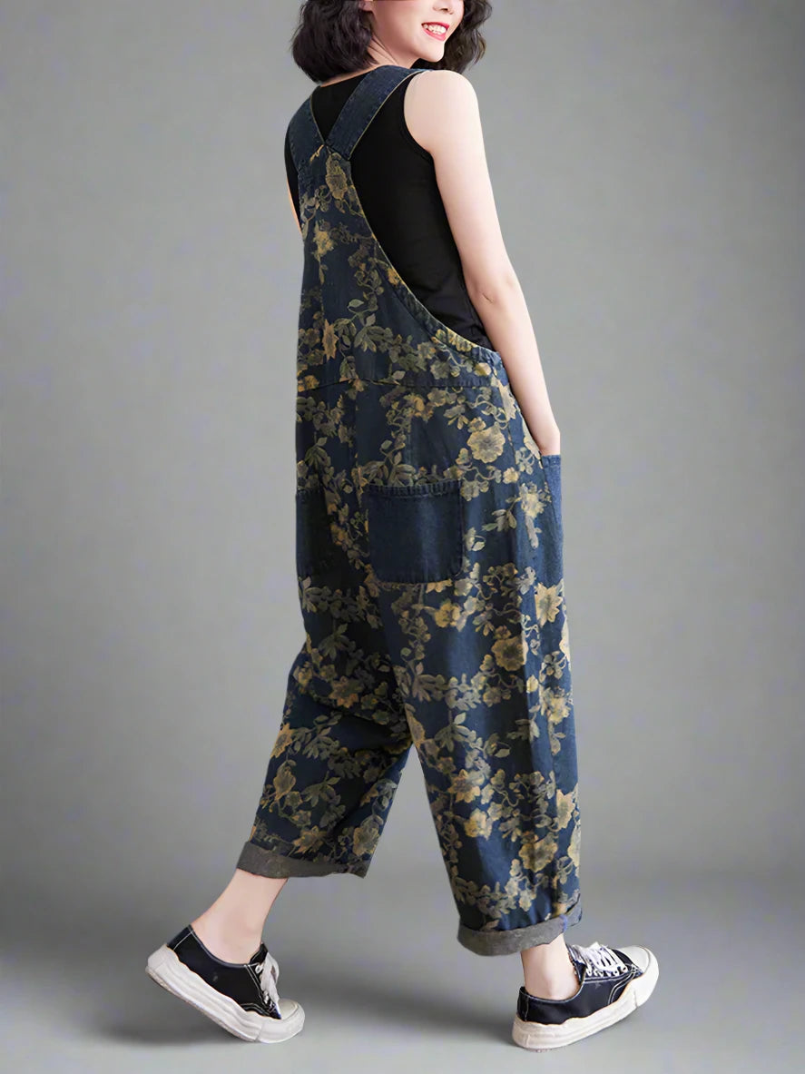 Floral Women Dungarees