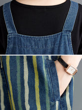 Stripped Patchwork Denim Overalls Dungarees
Printed Women Dungarees