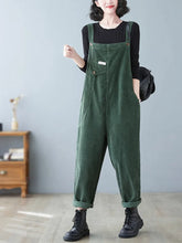 Corduroy Bibs Overalls Dungarees Vintage Women Overalls Dungarees