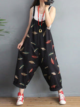 Feather Print Overalls Dungarees
Printed Women Dungarees