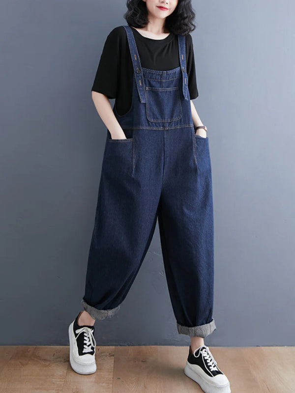 Revolt High Waist Overalls Dungarees Vintage Women Overalls Dungarees