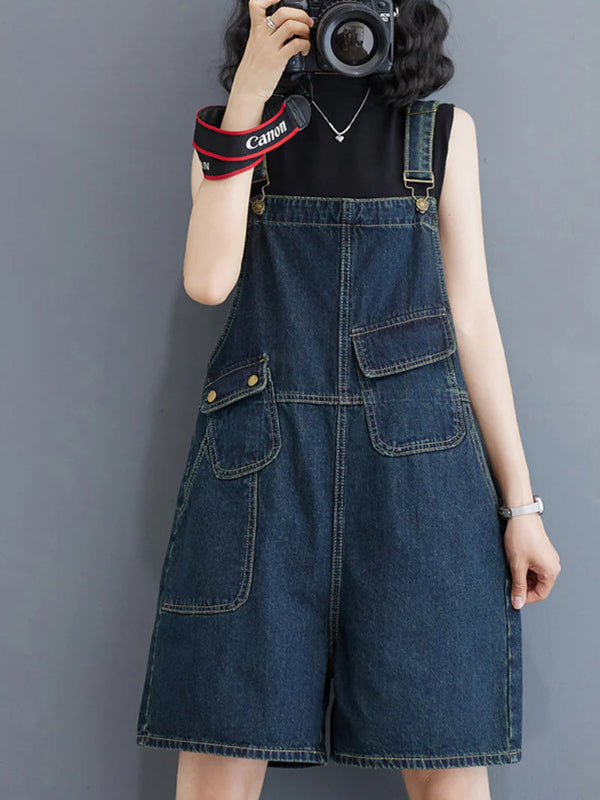 Casual Baggy Short Overalls Dungarees  Women Short Dungarees