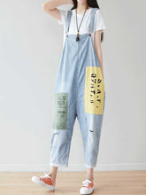 Painted Denim Overalls Dungarees Denim Women Dungarees