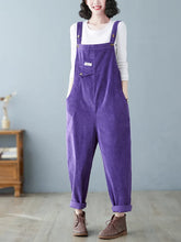 Corduroy Bibs Overalls Dungarees Vintage Women Overalls Dungarees