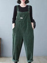 Corduroy Bibs Overalls Dungarees Vintage Women Overalls Dungarees