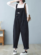 Corduroy Bibs Overalls Dungarees Vintage Women Overalls Dungarees